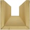 Ekena Millwork 3-Sided (U-beam) Hand Hewn Endurathane Faux Wood Ceiling Beam, Factory Prepped, 4"W x 8"H  x 20'L BMHH3C0040X080X240UN - alternate 5